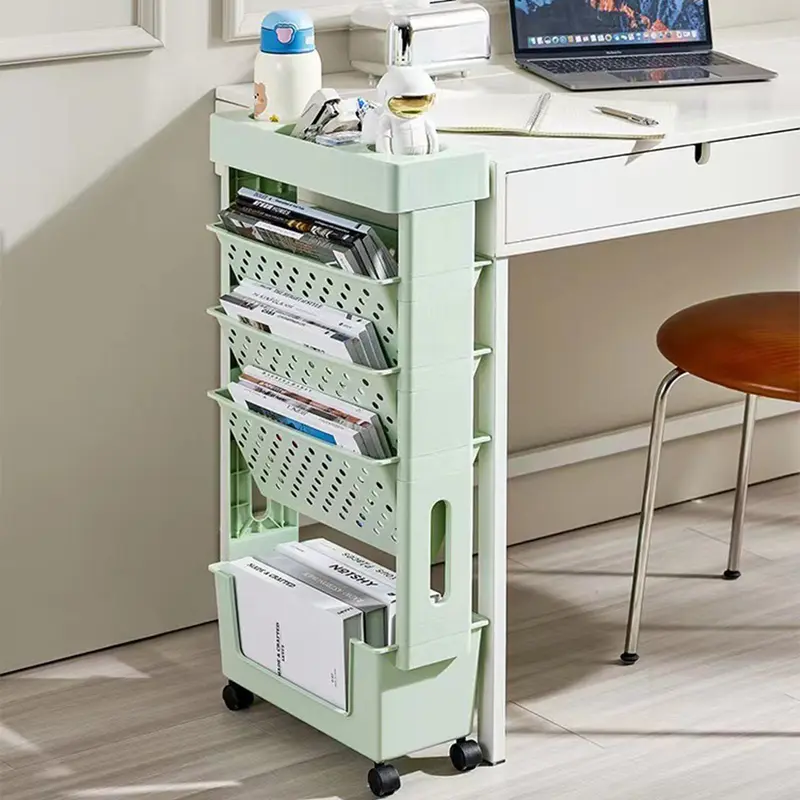 Carrello Ufficio Portadocumenti Scaffale Libreria Salvaspazio Casa Uffìcio Verde