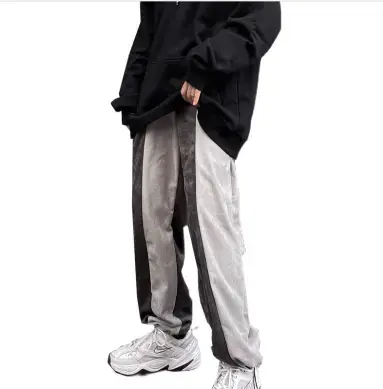Casual Trousers With Waist Stitching Straight Thin Pant