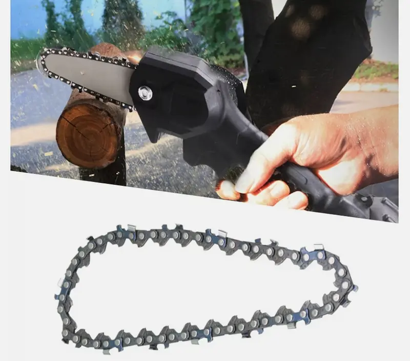 Catena 4" Pollici di Ricambio per Mini Motosega Elettrosega a Batteria