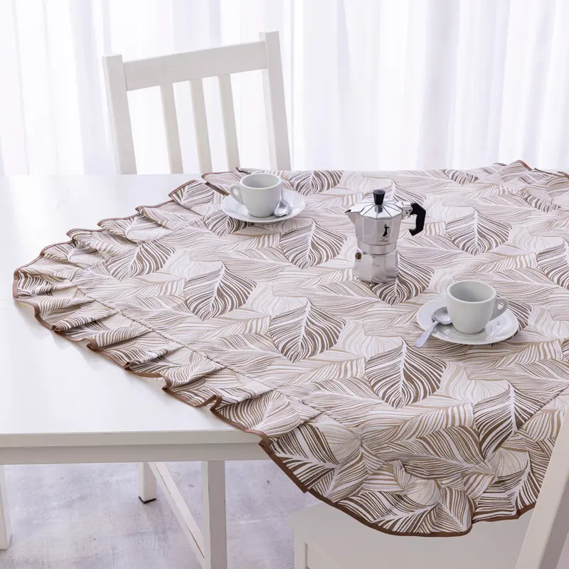 Centrotavola misto cotone 90x90 cm linea Foglia