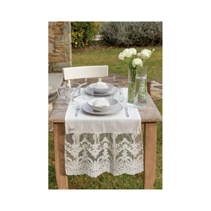 Chez Moi Runner cornice con pizzo "Simposio" 45x160 cm 5 varianti(1 unità)