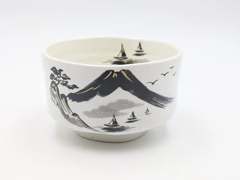 Ciotola/Tazza Matcha Sumi-e