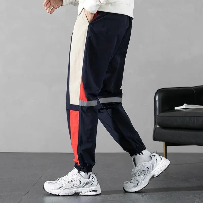 Colorblock Sports Plus Size Sports Pants