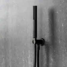 Completo Doccia Nero Opaco Con Doccetta Fit