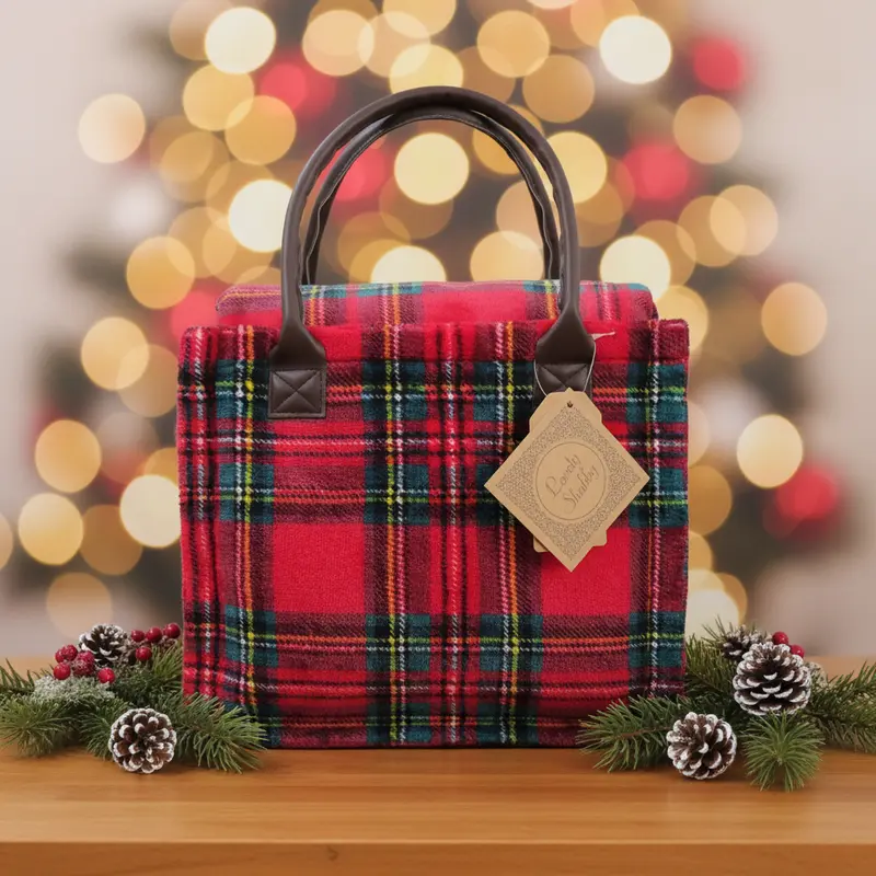 Coperta Scozzese in Borsetta Regalo "Tartan Bag" – Idea Regalo Natale