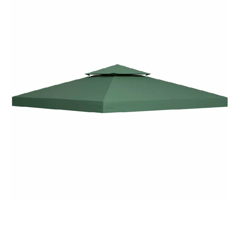 Copertura Telo Ricambio per Gazebo 3x3 MT Verde Impermeabile Anti UV