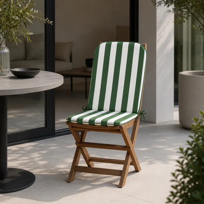 Copricuscino Imbottito per Sedia Sdraio 45x90 cm con Elastico e Laccetti Ideale per Giardino Patio e Campeggio Vari colori