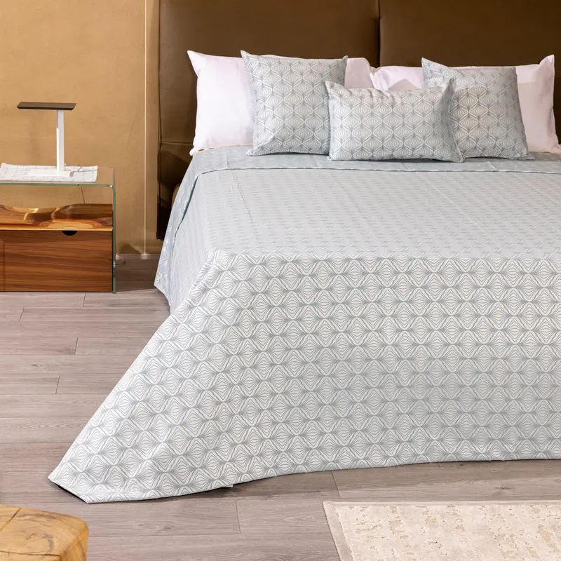 Copriletto leggero Matrimoniale 270x270 cm di raso Jacquard Rosalba