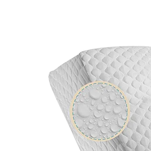 Coprimaterasso Bubble una piazza e mezza 150x200 h25 cm lavabile bianco antiallergico