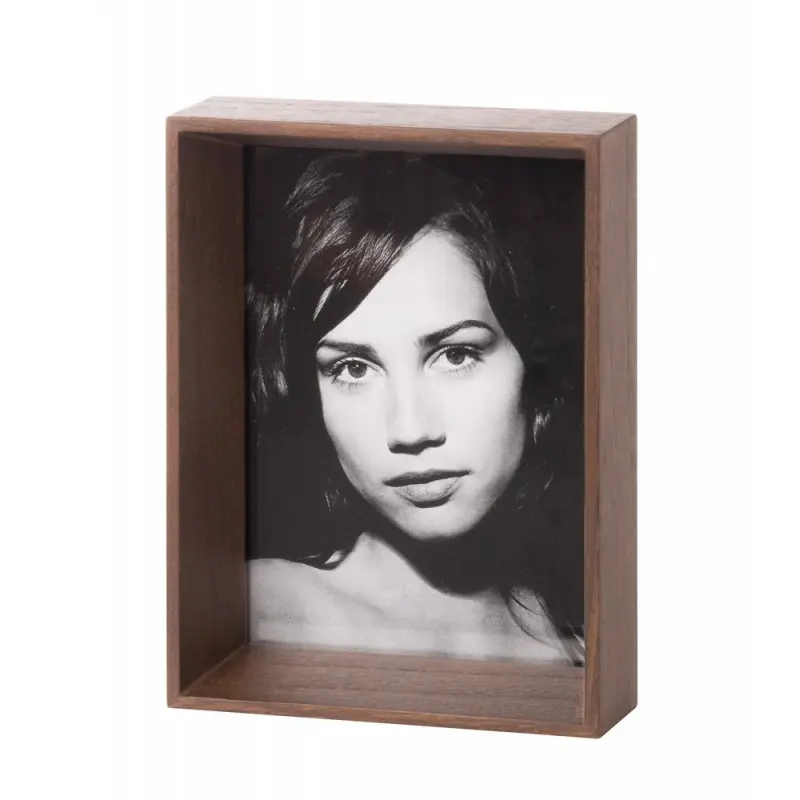 Cornice Rettangolare L'oca Nera in Legno Naturale 15x19 cm