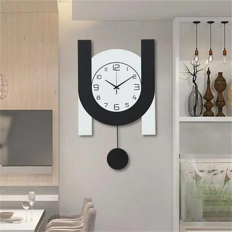Creative Fashion Home Net Red No Punch Now Wall Clock