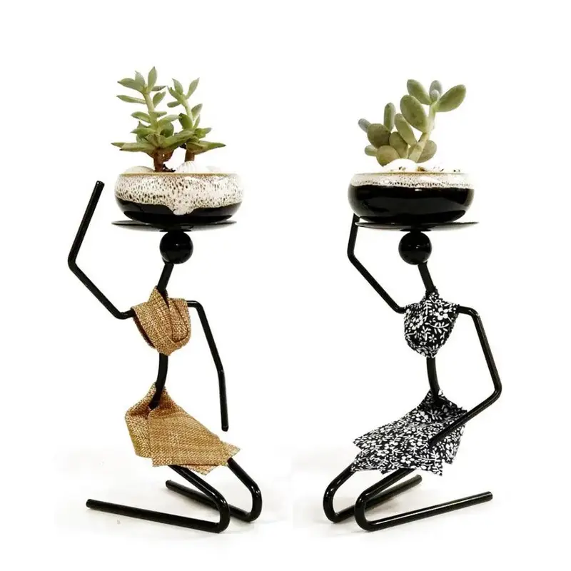 Creative Mini Succulent Flower Pot Desktop c