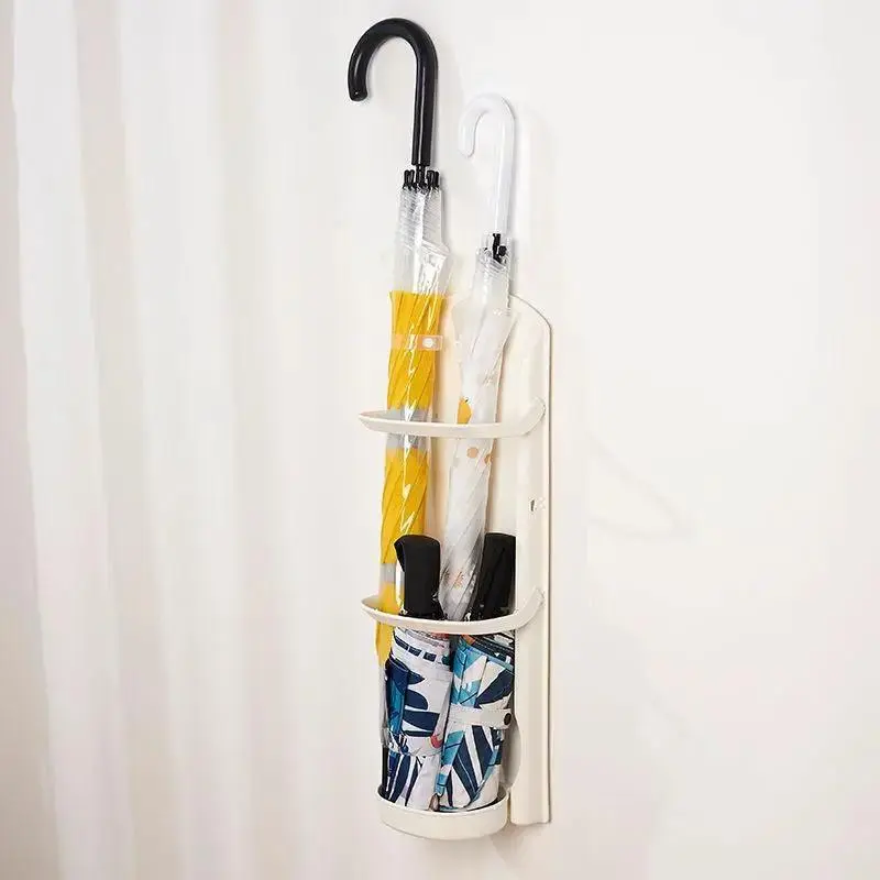 Creative Wall Mounted Shelf Free Punch Rain Gear Tube