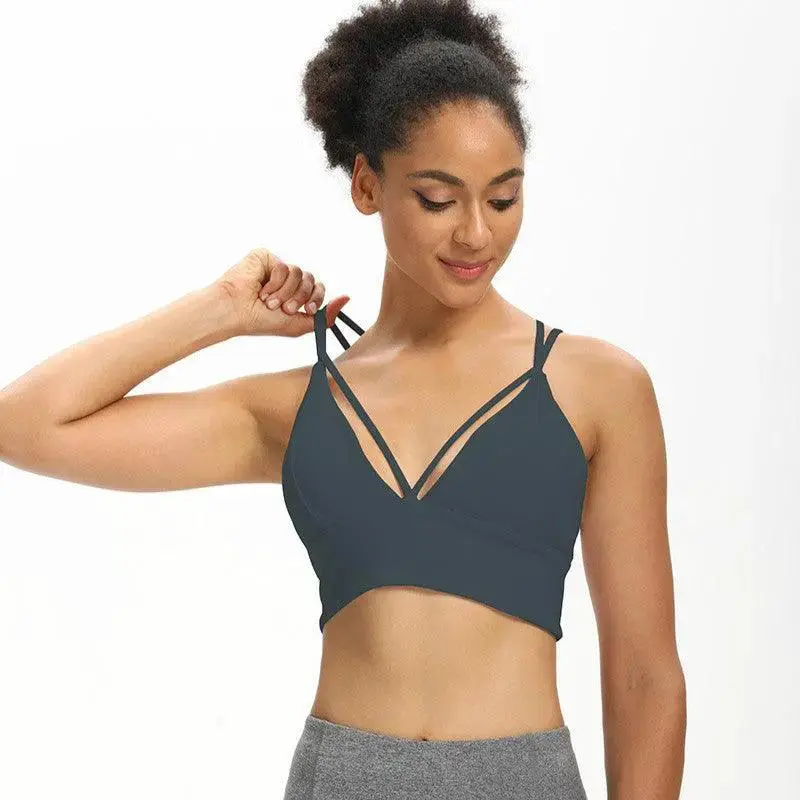 Cross beauty back yoga bra