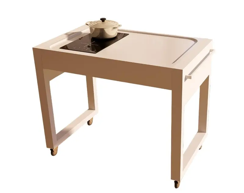 Cucina da esterno completa Extra Conero Basic 1.2 – Top Tecnoril® e induzione 2 zone