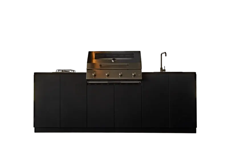 Cucina Da Esterno completa Flaminia Urbino 240 – Barbecue a Gas 4 Fuochi