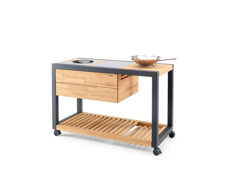 Cucina mobile per piano cottura con ruote Arvid Duo Indu+