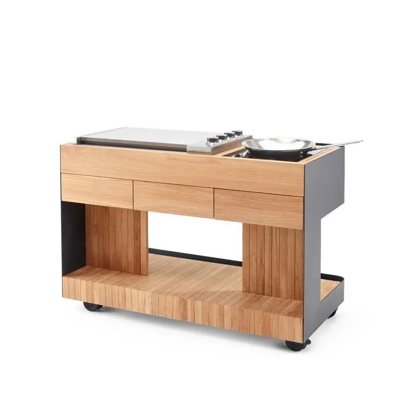 Cucina mobile per piano cottura con ruote Bilba Duo Indu+