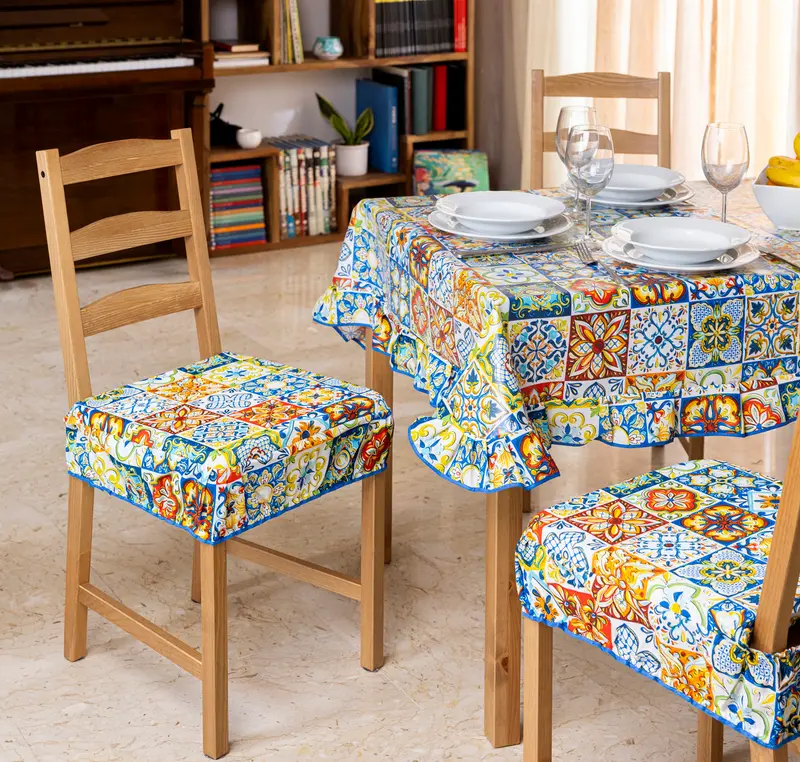Cuscini Coprisedia sfoderabili 80% cotone 40x40 Maiolica Supreme