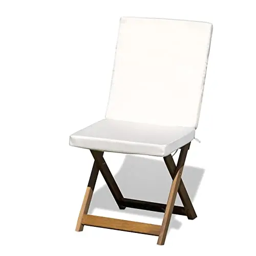 Cuscino con Schienale 40x90x5 per sedie da esterno Cook sfoderabile antigraffio con Laccetti
