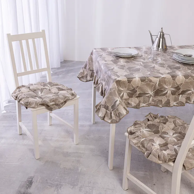 Cuscino Coprisedia coppia trapuntato 40X40 cotone e poliestere 4 alette Dalila