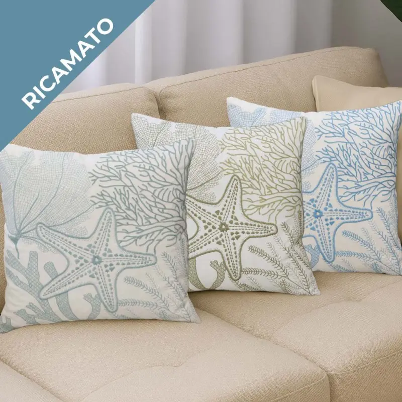 Cuscino imbottito marino cotone 45x45 cm