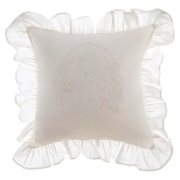 Cuscino ricamato Blanc Mariclo' 45X45 cm