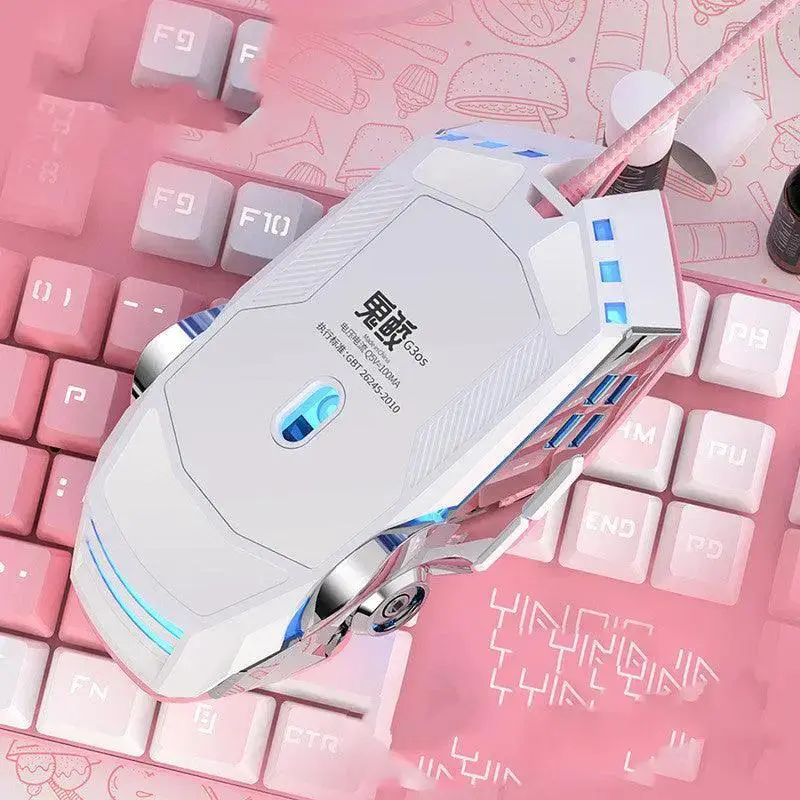 Cute Mechanical Gaming Macro Mute Computer Accessories