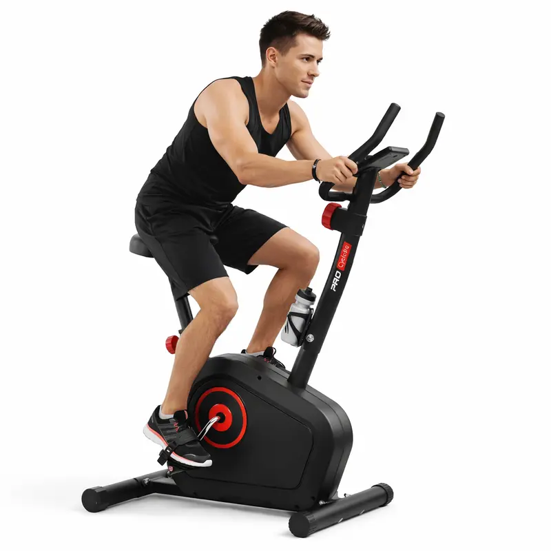 Cyclette Magnetica 8 Livelli Bici Fitness Indoor Silenziosa con Display Lcd