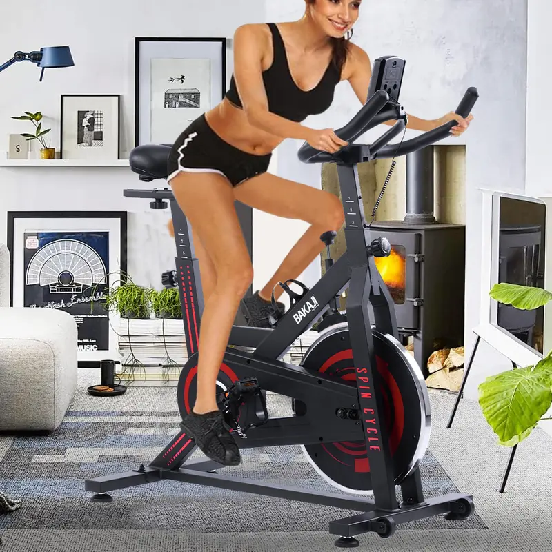 Cyclette Spinning Bike Indoor Regolabile con Display lcd Cardio Fitness Palestra