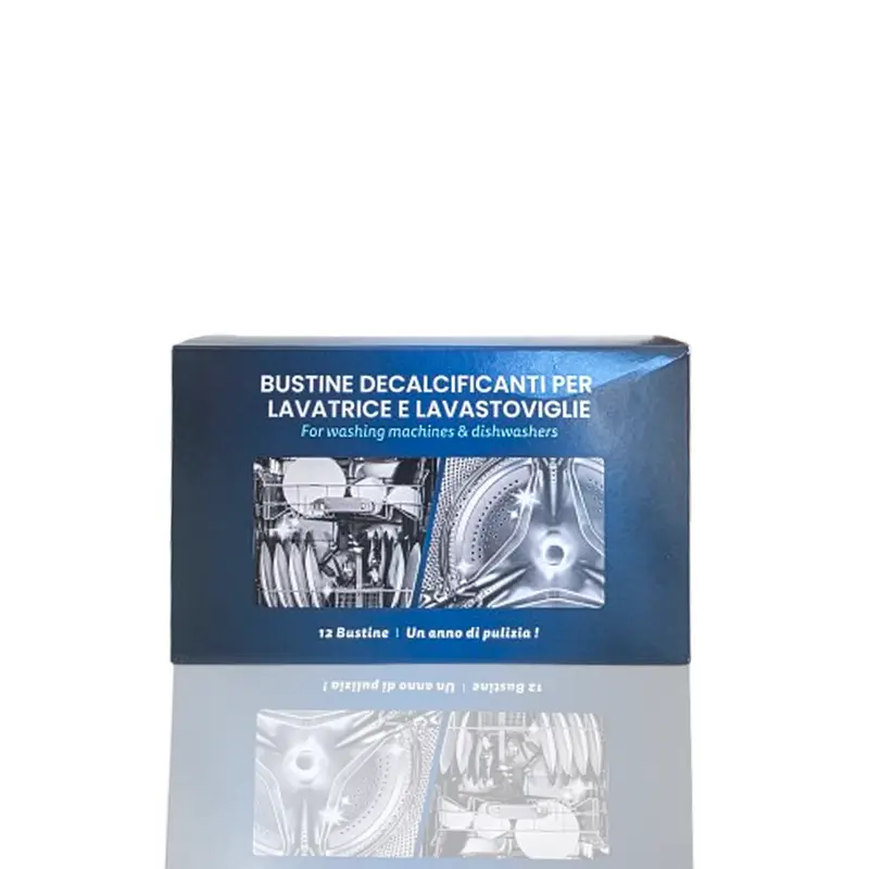 Decalcificante Sgrassante Lavastoviglie e Lavatice - 12 bustine da 50gr