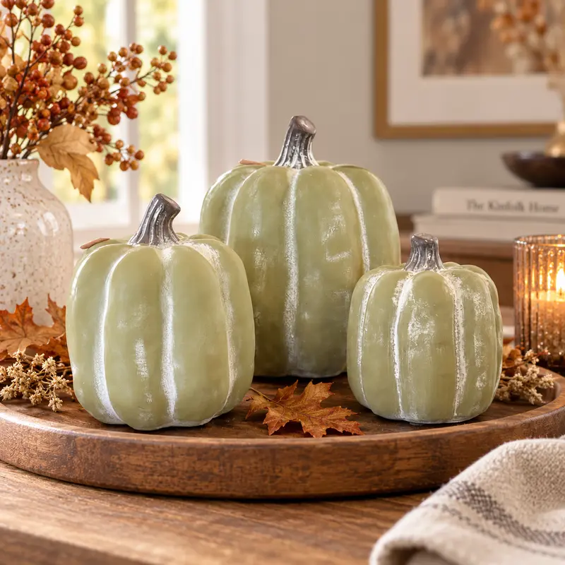 Decorazione Zucca in Terracotta - 3 Misure