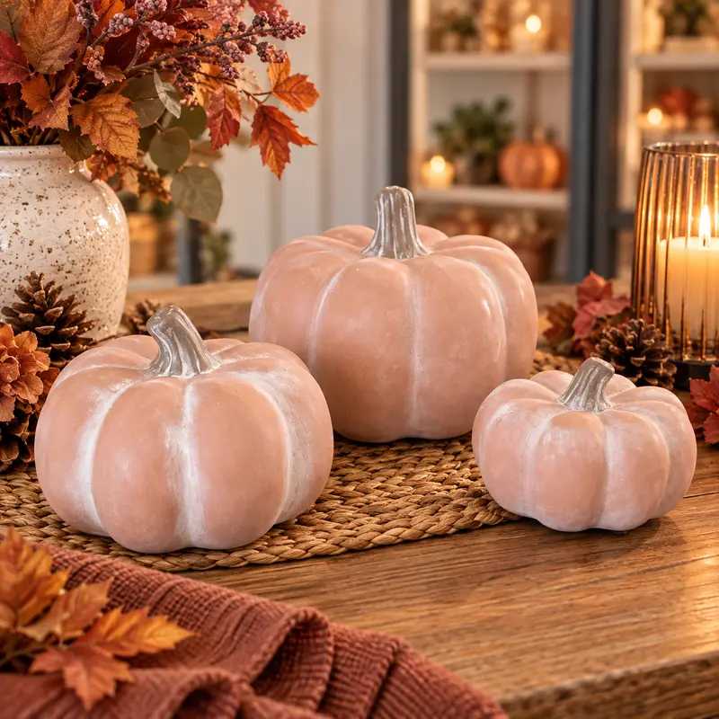 Decorazione Zucca in Terracotta - 3 Misure