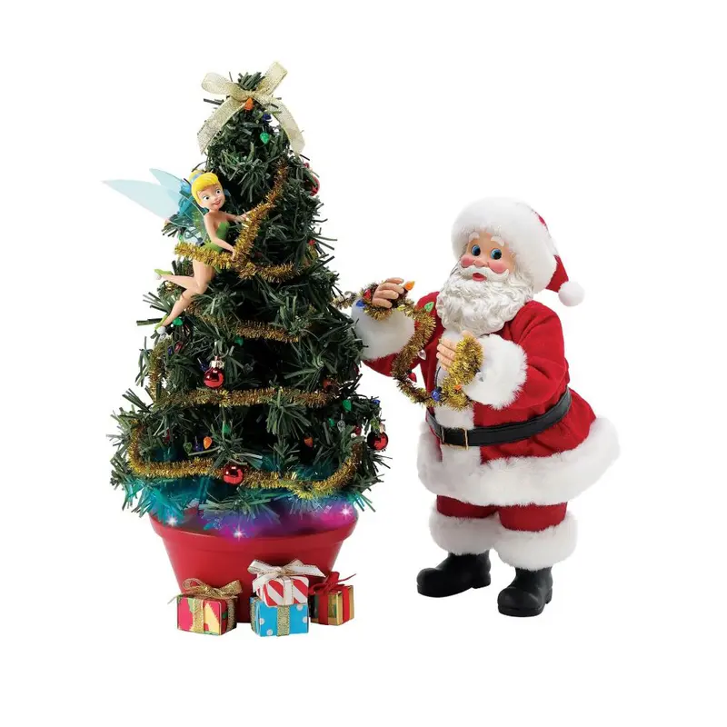 Department 56 Statuina Babbo natale in resina con trilli "A Little Bit of Pixie Dust" 30x17xH30 cm