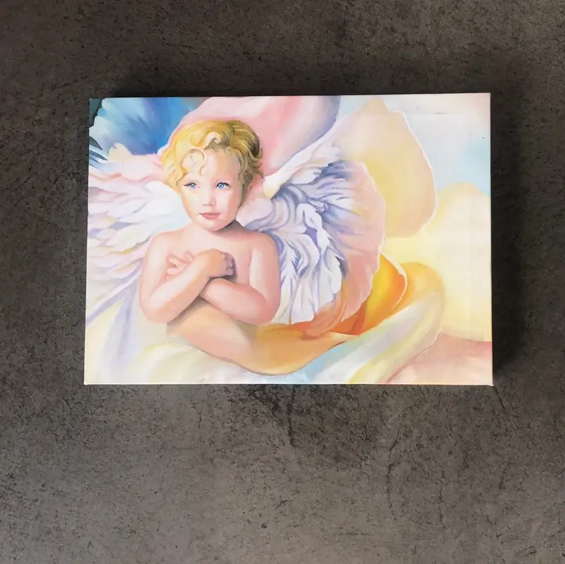 Dorta Raffaella, quadro "Angelo", olio su tela, 30x25