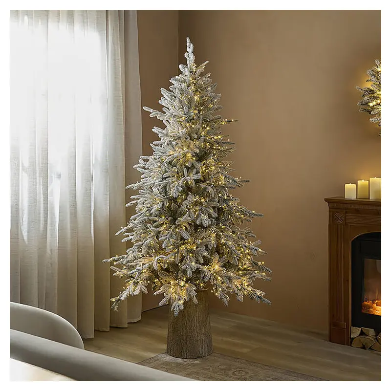 EDG Albero di natale innevato pino Cortina 1800 led Ø125 H180 cm