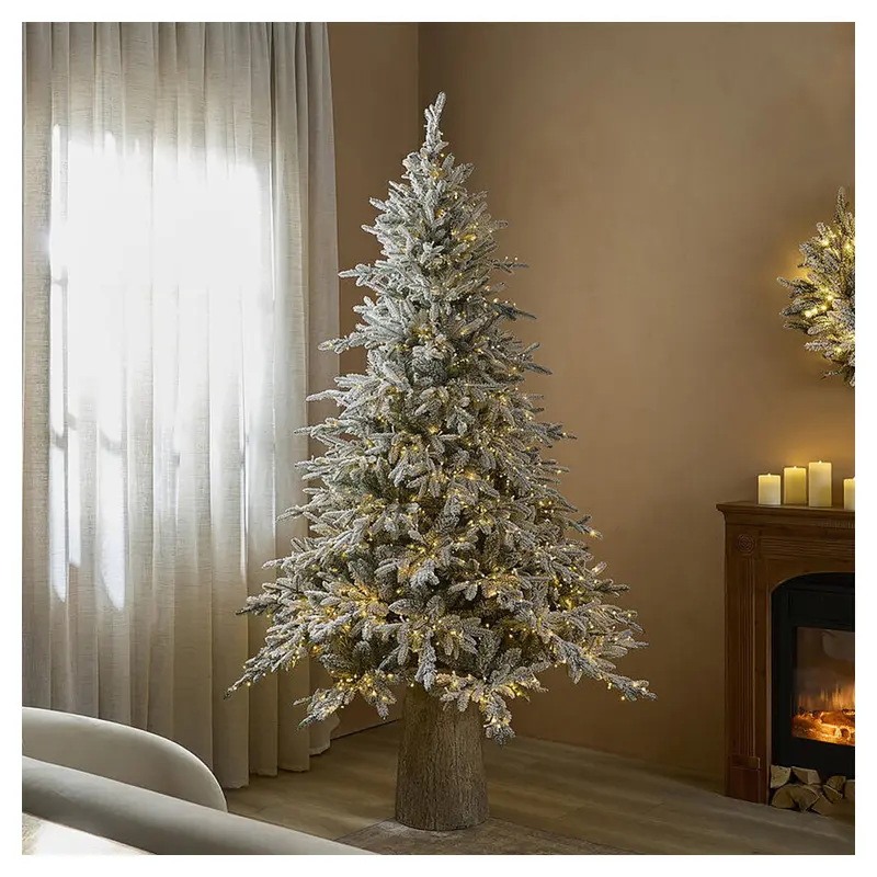 EDG Albero di natale innevato pino Cortina 2500 led Ø148 H210 cm