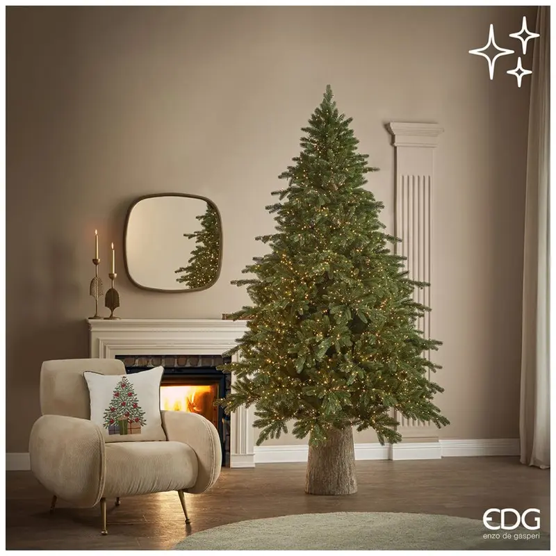 EDG Enzo De Gasperi Albero Pino Imperial New 4000 mini led H210xD140 cm