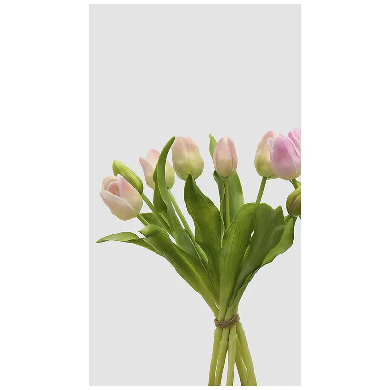 EDG Enzo de Gasperi Bouquet Tulipani x7 Real-Touch artificiali H30 cm 2 varianti(1 unità)