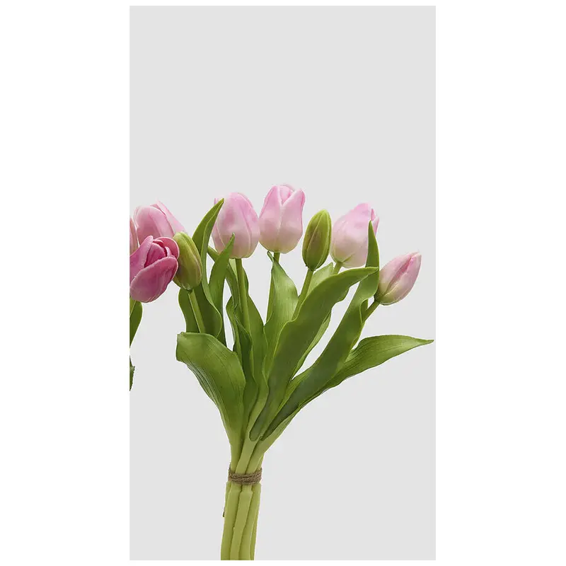 EDG Enzo de Gasperi Bouquet Tulipani x7 Real-Touch artificiali H30 cm 2 varianti(1 unità)