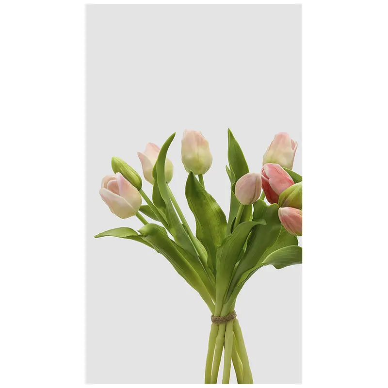 EDG Enzo de Gasperi Bouquet Tulipani x7 Real-Touch artificiali H30 cm 2 varianti(1 unità)