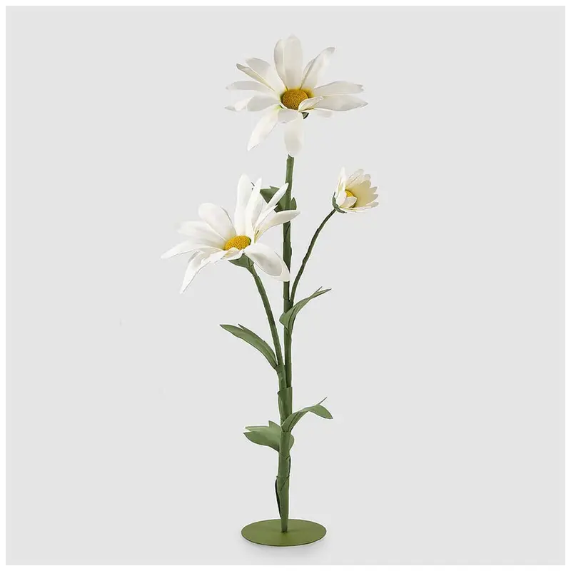 EDG Enzo de Gasperi Fiore Margherita Jumbo artificiale con base D75xH160 cm