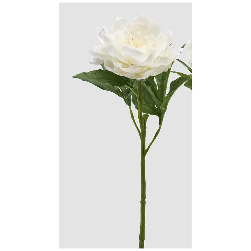 Edg Enzo De Gasperi Ramo Peonia artificiale con foglie H58 cm 2 varianti(1 unità)