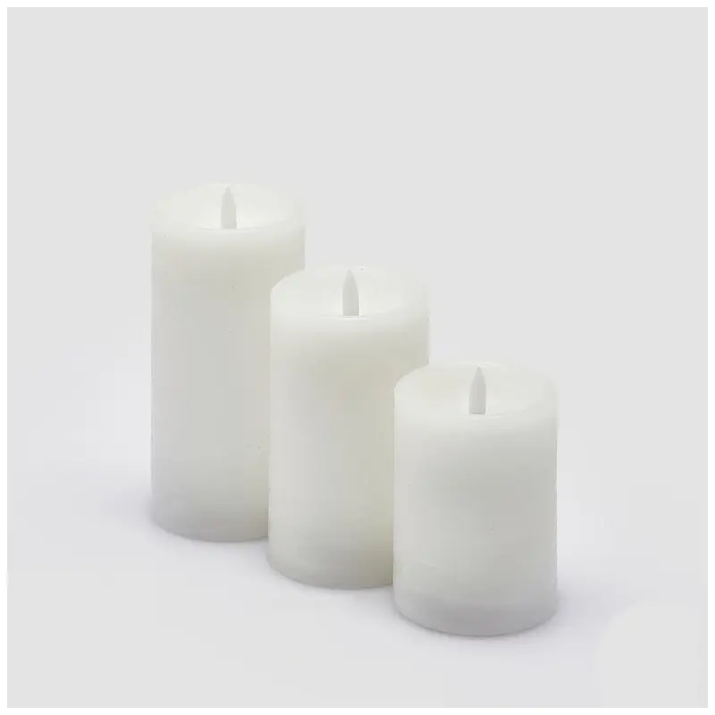EDG Enzo De Gasperi Set 3 Candele led soffio D7.5 cm 3 varianti(3 unità)
