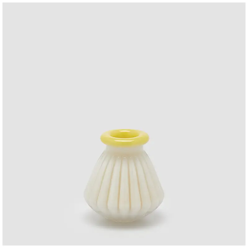 Edg Enzo de Gasperi Vaso righe in vetro con bordo D12xH13 cm 4 varianti(1 unità)