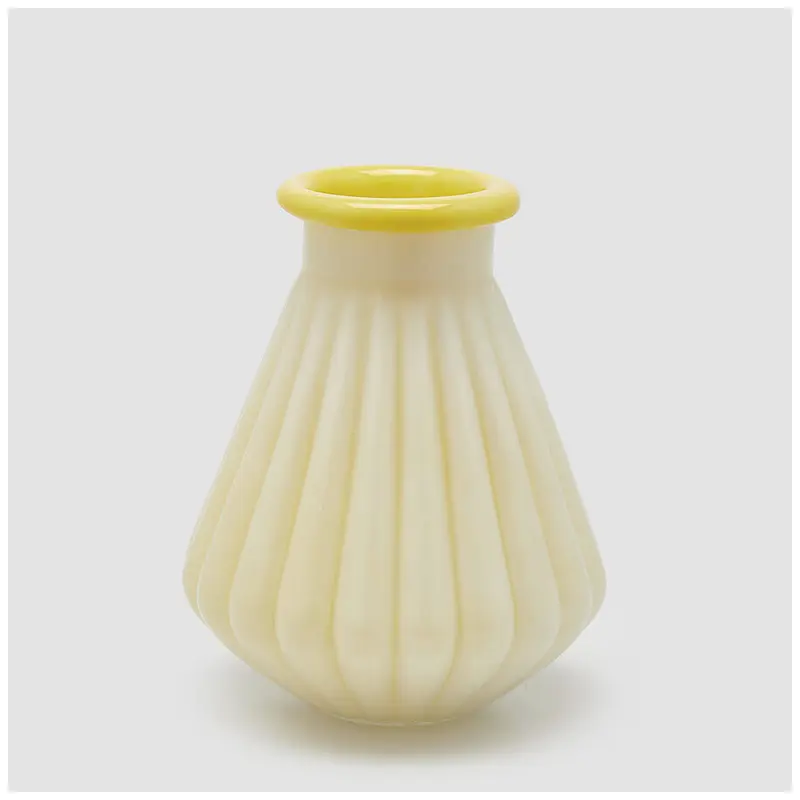 Edg Enzo de Gasperi Vaso righe in vetro con bordo D23xH28 cm 4 varianti(1 unità)