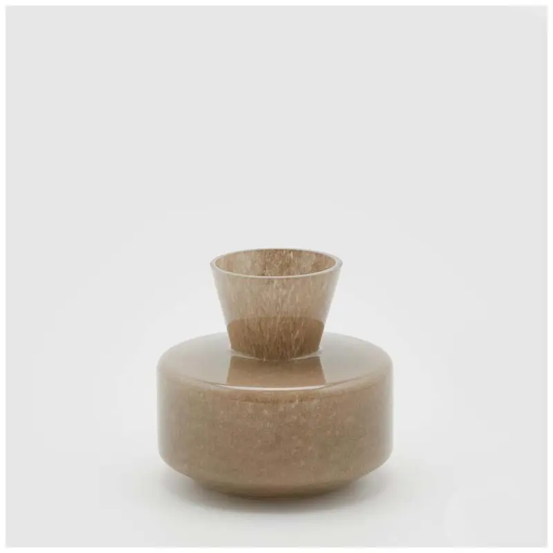 EDG Enzo de Gasperi Vaso rotondo in vetro D16xH15 cm 2 varianti (1pz)
