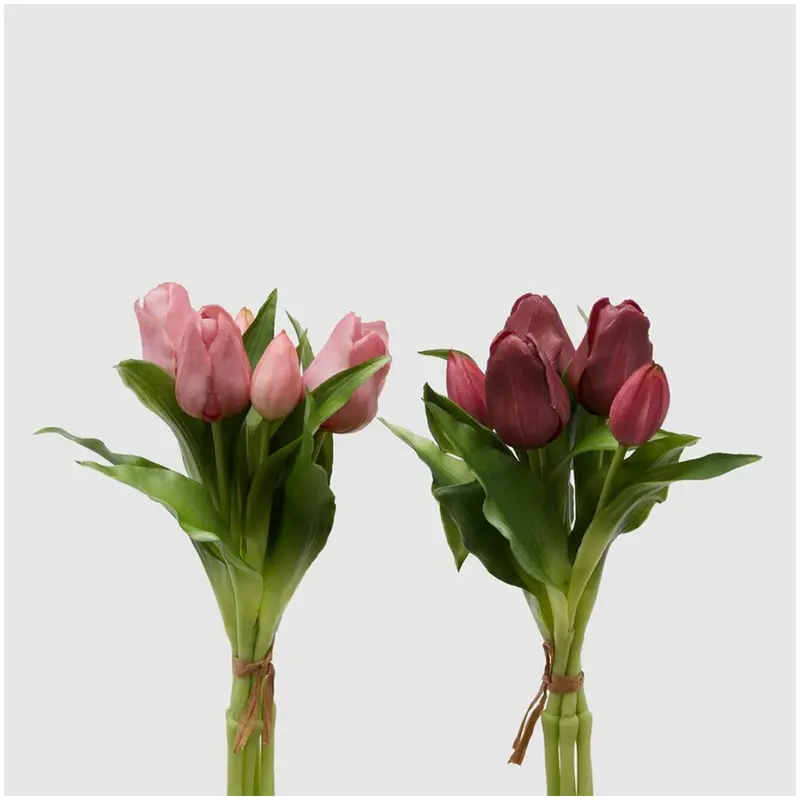 EDG Mazzo Tulipano Olis artificiale H28 cm 2 varianti(1pz)