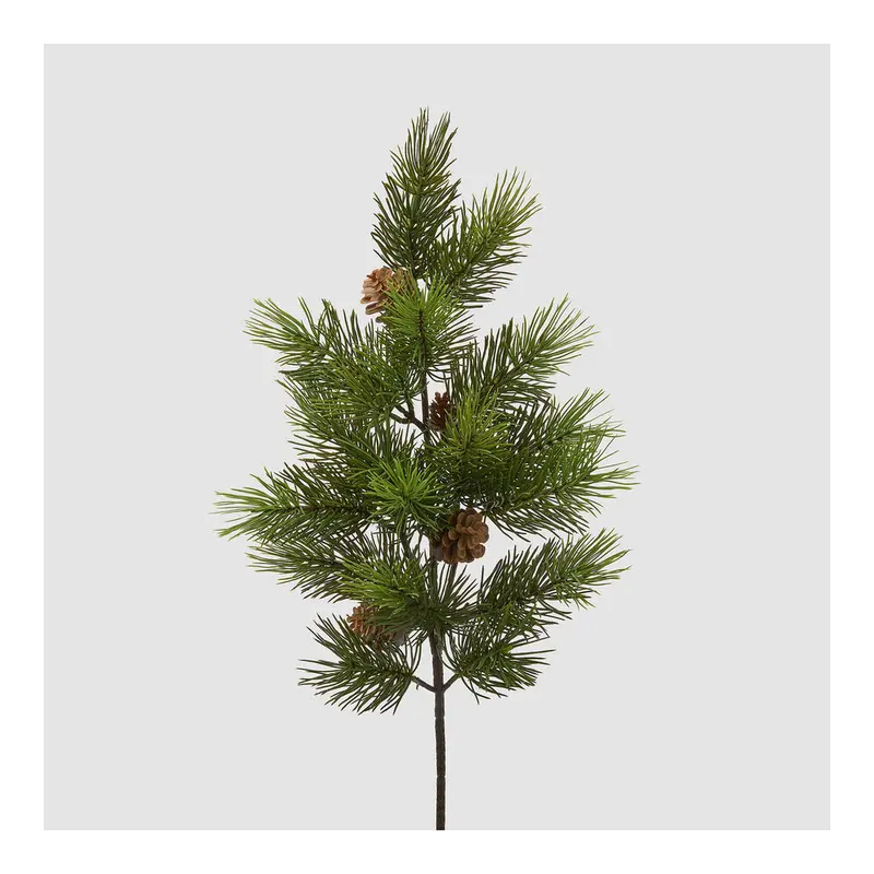 EDG Ramo con pigne decoro pino natalizio artificiale H65 cm
