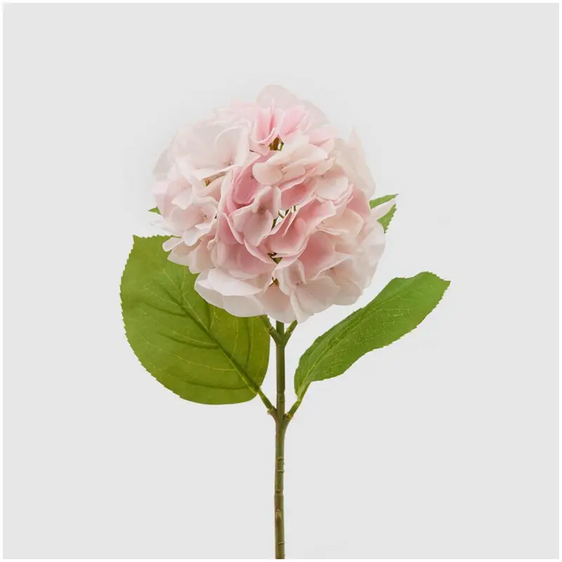 Edg Ramo Ortensia real touch artificiale con foglie H50 cm 3 varianti(1pz)